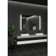 Espejo  de baño cuadrado con luz led frontal triled Serie Copenhage