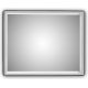 Espejo solid surface blanco con luz led Sabik